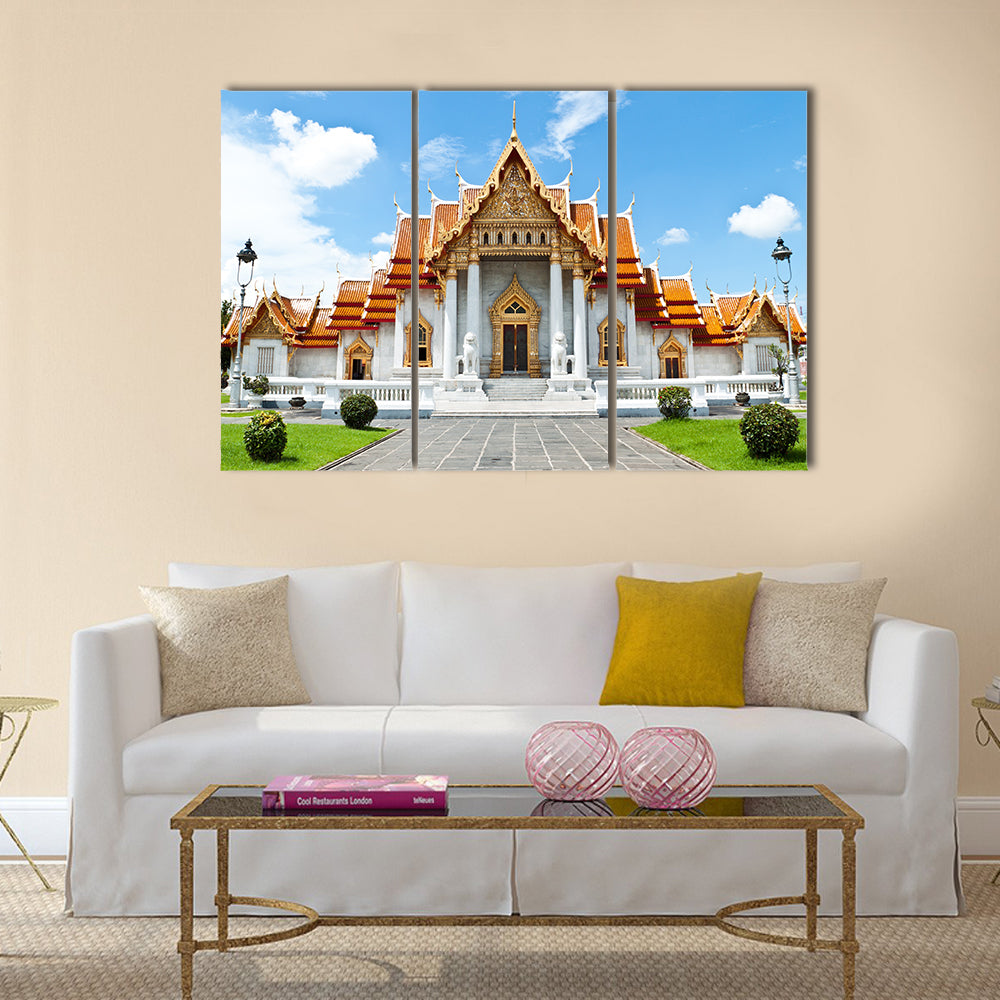 Most Beautiful Temple Of Buddhism In Thailand, Multi Panel Wall Art
