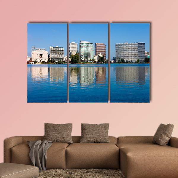 Lake Merritt in Oakland, California multi panel canvas wall art