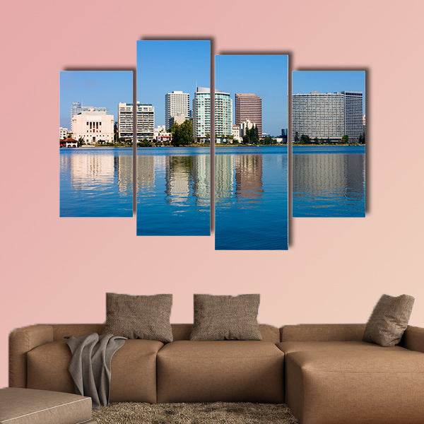 Lake Merritt in Oakland, California multi panel canvas wall art