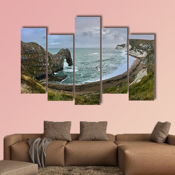 Durdle Door Beach with fantastic rock & cliffs. Nature wall art