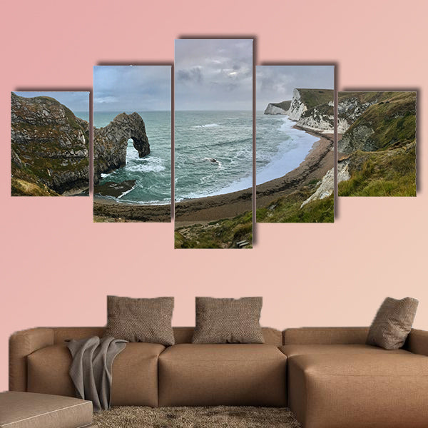 Durdle Door Beach with fantastic rock & cliffs. Nature wall art