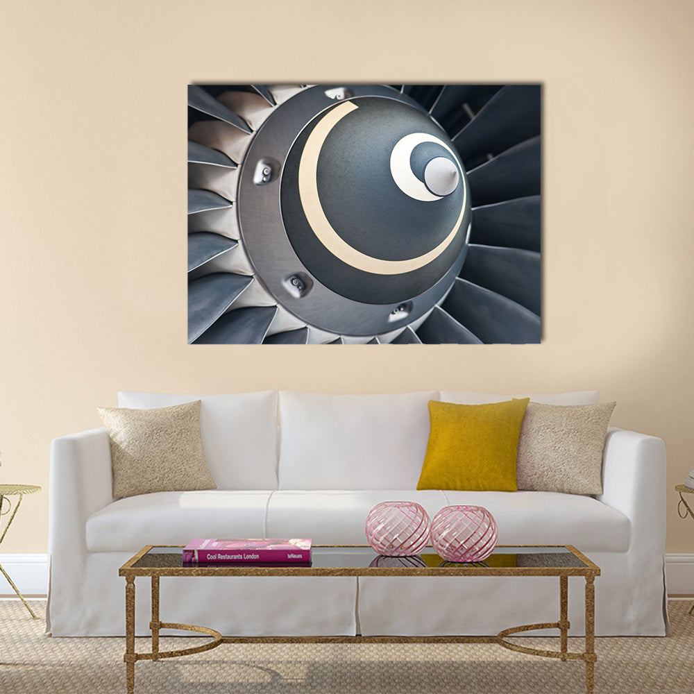 Turbine Blades of An Aircraft Jet Engine multi panel canvas wall art