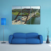 This is a cliff beside the 360 bridge of Austin Texas multi panel canvas wall art