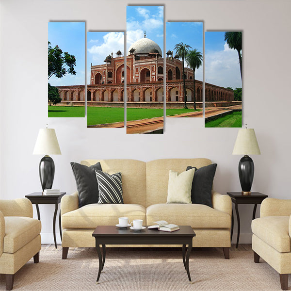 New Delhi: Humayun's Tomb. India Multi Panel Canvas Wall Art