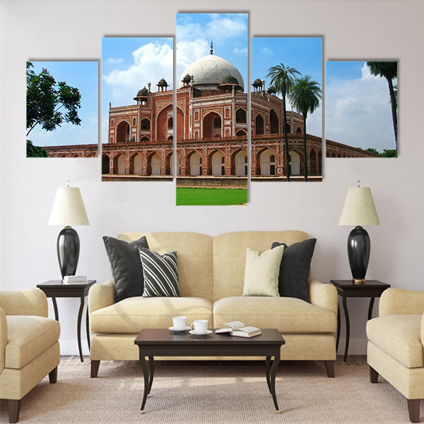 New Delhi: Humayun's Tomb. India Multi Panel Canvas Wall Art