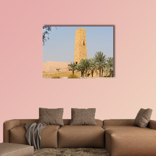 Historic buildings of Diraiyah stone fortress multi panel canvas wall art