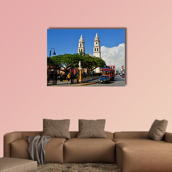 San Francisco de Campeche; United Mexican States multi panel canvas wall art
