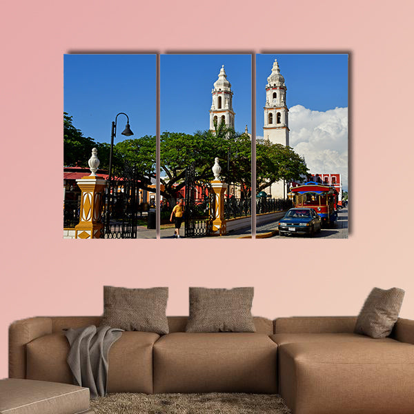 San Francisco de Campeche; United Mexican States multi panel canvas wall art