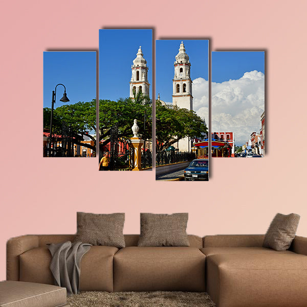 San Francisco de Campeche; United Mexican States multi panel canvas wall art