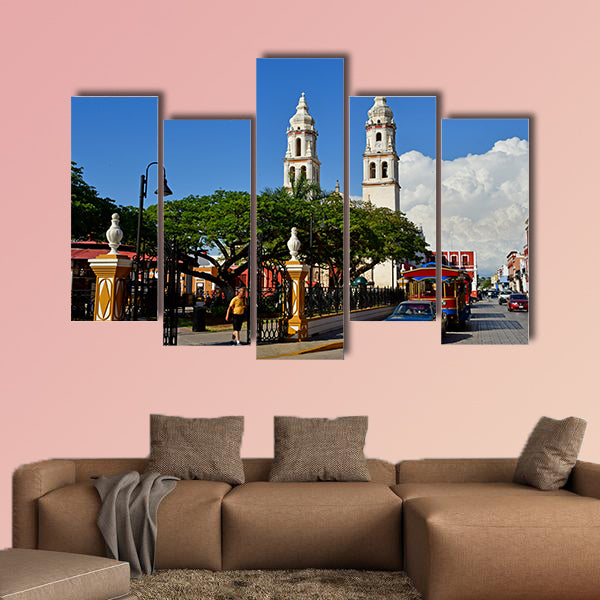 San Francisco de Campeche; United Mexican States multi panel canvas wall art