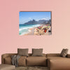 Ipanema Beach and Two Brothers, Rio de Janeiro, Brazil multi panel canvas wall art