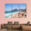 Ipanema Beach and Two Brothers, Rio de Janeiro, Brazil multi panel canvas wall art