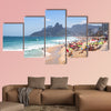 Ipanema Beach and Two Brothers, Rio de Janeiro, Brazil multi panel canvas wall art