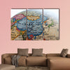 Globe Asia multi panel canvas wall art