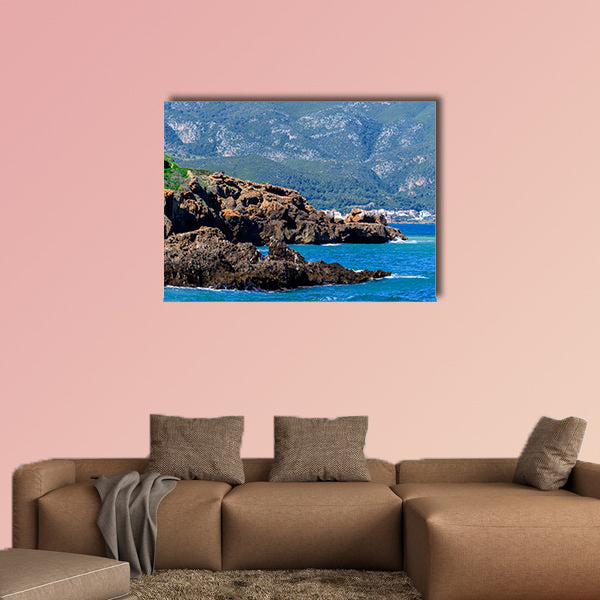 Mediterranean coast of Tipasa, a colonia in Roman province wall art