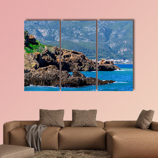 Mediterranean coast of Tipasa, a colonia in Roman province wall art