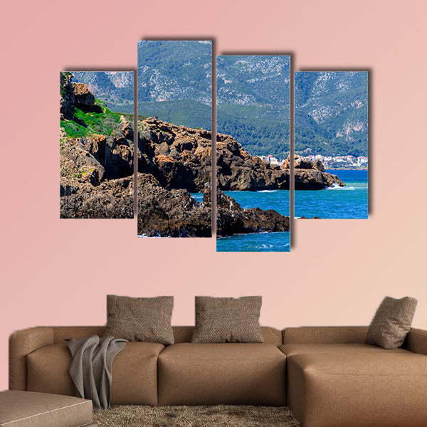 Mediterranean coast of Tipasa, a colonia in Roman province wall art