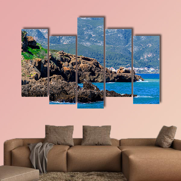 Mediterranean coast of Tipasa, a colonia in Roman province wall art