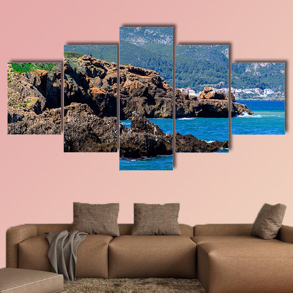 Mediterranean coast of Tipasa, a colonia in Roman province wall art