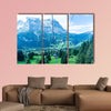 Grindelwald village in Switzerland view from cable car multi panel canvas wall art