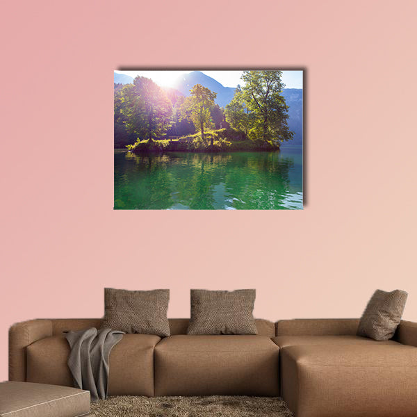 Stunning deep green waters of Konigssee, multi panel canvas wall art