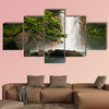 Celestial blue waterfall in Costa Rica multi panel canvas wall art