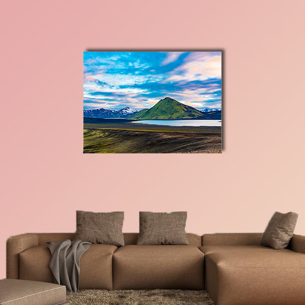 Natural landscape at Blahylur Crater Lake and beautiful mountain wall art