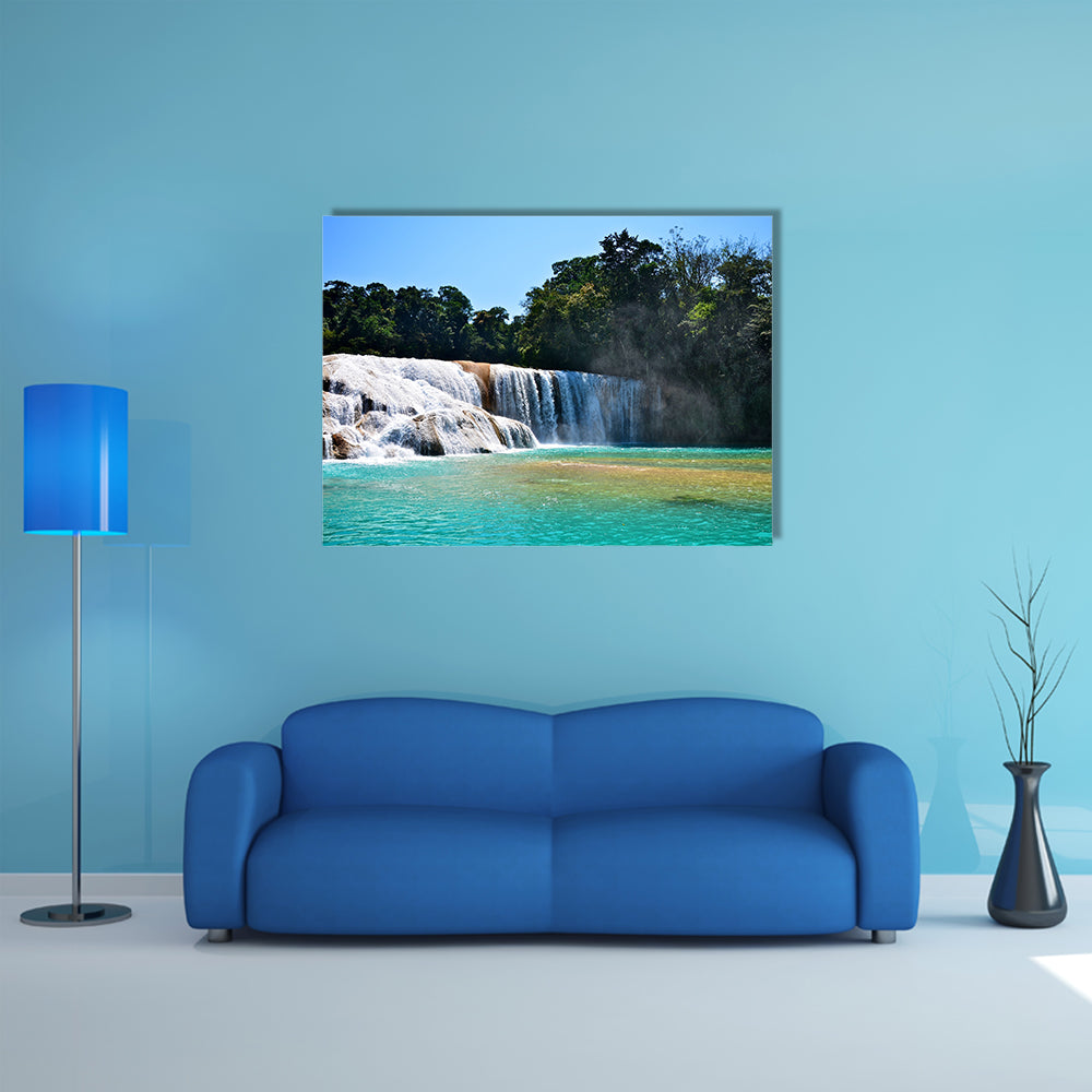 The Agua Azul waterfalls in Mexico Multi Panel canvas wall art