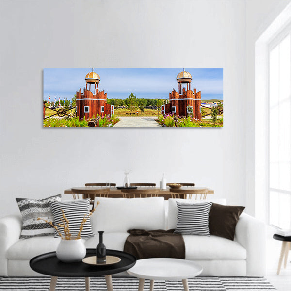 Jingbei Grassland Khan Palace Panoramic canvas Wall Art