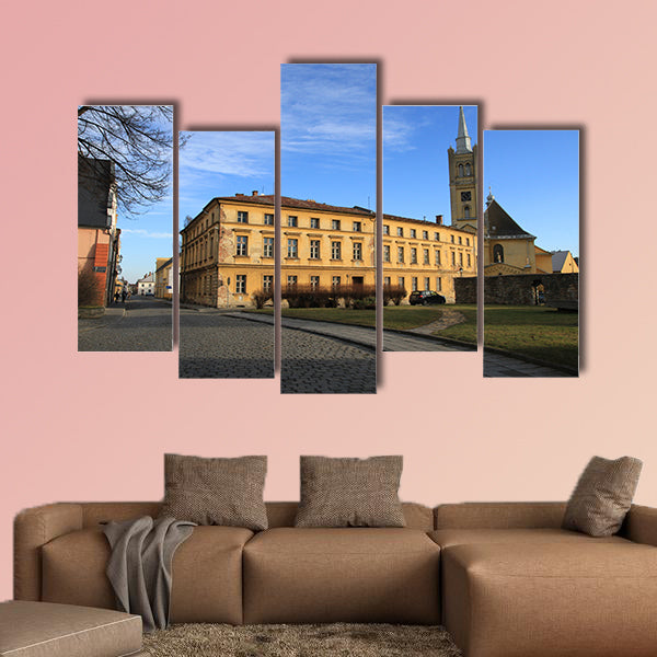 Small church in Vidnava city at Czech Republic wall art