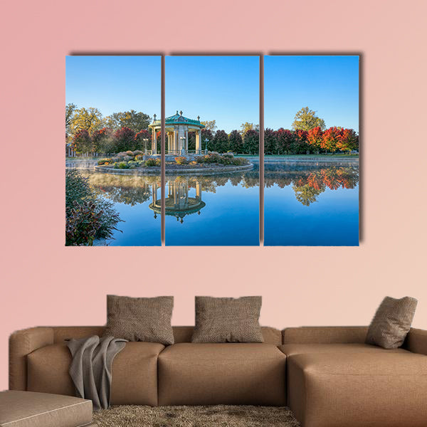 The bandstand located in Forest Park, St. Louis canvas wall art