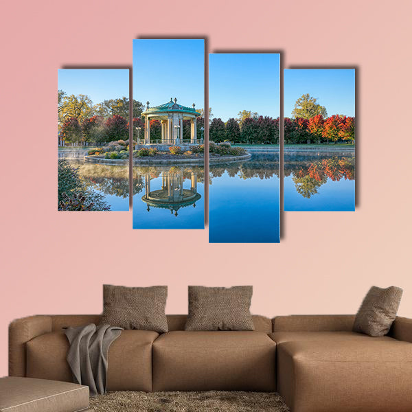 The bandstand located in Forest Park, St. Louis canvas wall art