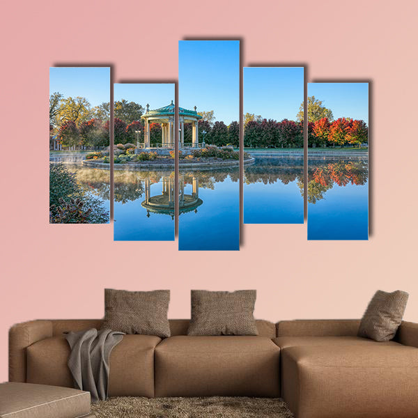 The bandstand located in Forest Park, St. Louis canvas wall art