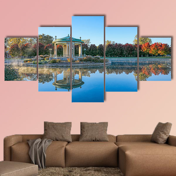 The bandstand located in Forest Park, St. Louis canvas wall art