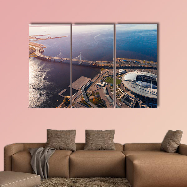 Stadium St Petersburg multi panel canvas wall art