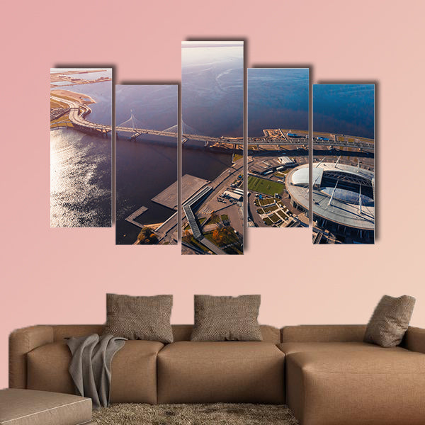 Stadium St Petersburg multi panel canvas wall art