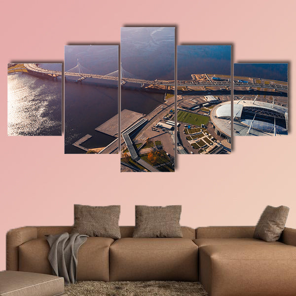 Stadium St Petersburg multi panel canvas wall art