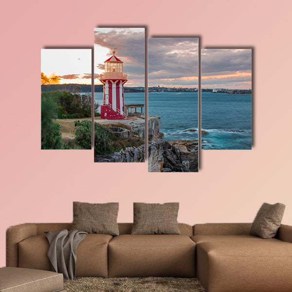 Hornby Lighthouse watson bay on sydney south head Multi panel canvas wall art