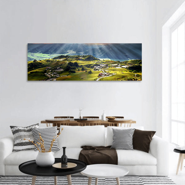 Dylily flower at sixty Stone Mountain in Taiwan Hualien festival Panoramic Canvas Wall Art