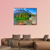 Fantastic autumn sunny day on Hintersee Lake multi panel canvas wall art