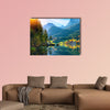 Fantastic autumn sunset of Hintersee Lake, Germany Alps wall art