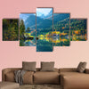 Fantastic autumn sunset of Hintersee Lake, Germany Alps wall art