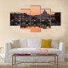 Saint Peter Basilica at sunset Multi panel canvas wall art