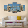 The open tower bridge over the river thames in London in England Multi panel canvas wall art