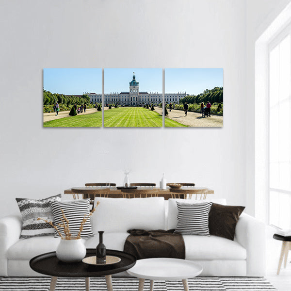 Charlottenburg Palace in natural Berlin, Germany Panoramic canvas Wall Art