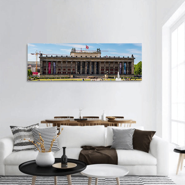The Altesmuseum on Museum Island in Berlin, Germany Panoramic canvas Wall Art