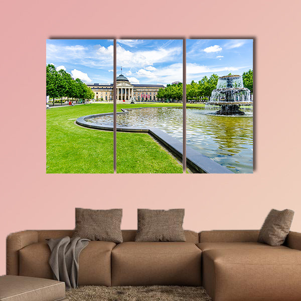Casino Kurhaus of Wiesbaden, Germany multi panel canvas wall art