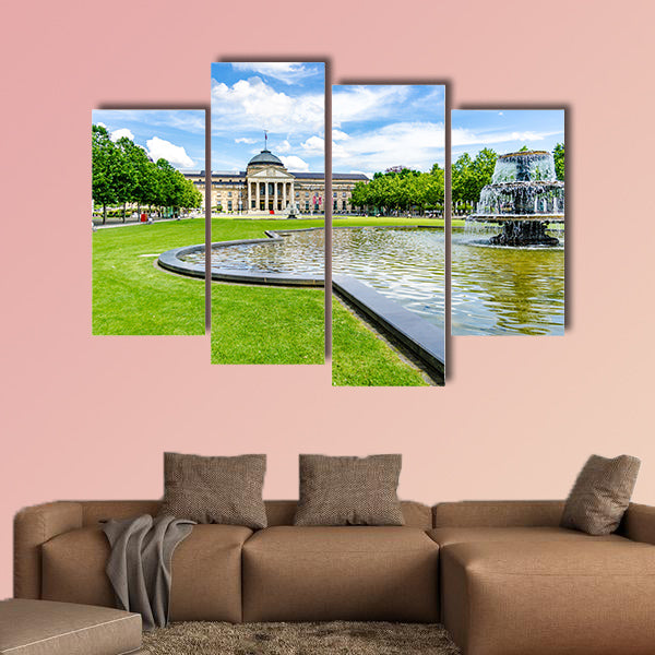 Casino Kurhaus of Wiesbaden, Germany multi panel canvas wall art