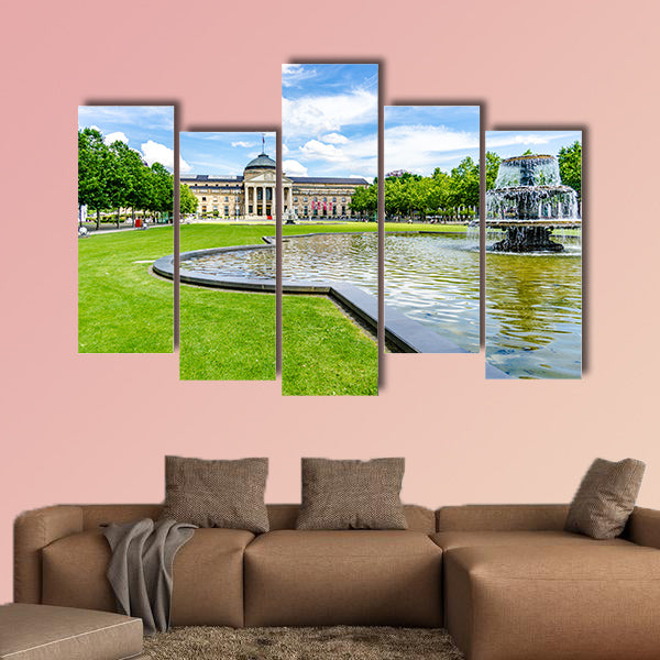 Casino Kurhaus of Wiesbaden, Germany multi panel canvas wall art