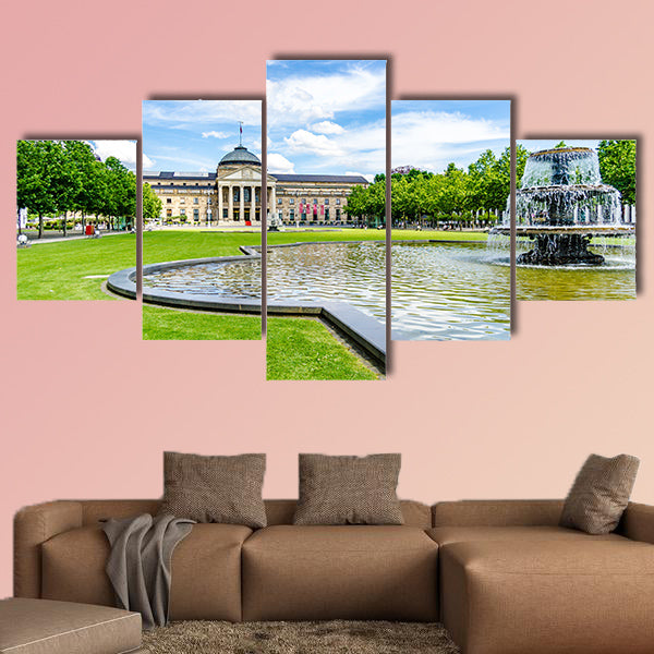 Casino Kurhaus of Wiesbaden, Germany multi panel canvas wall art